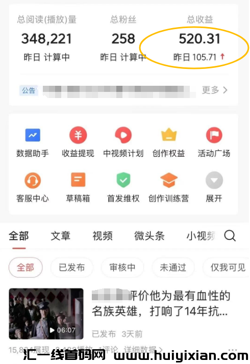 冷门赛道，単日收溢￥500+，直接干就完了~-汇一线首码网