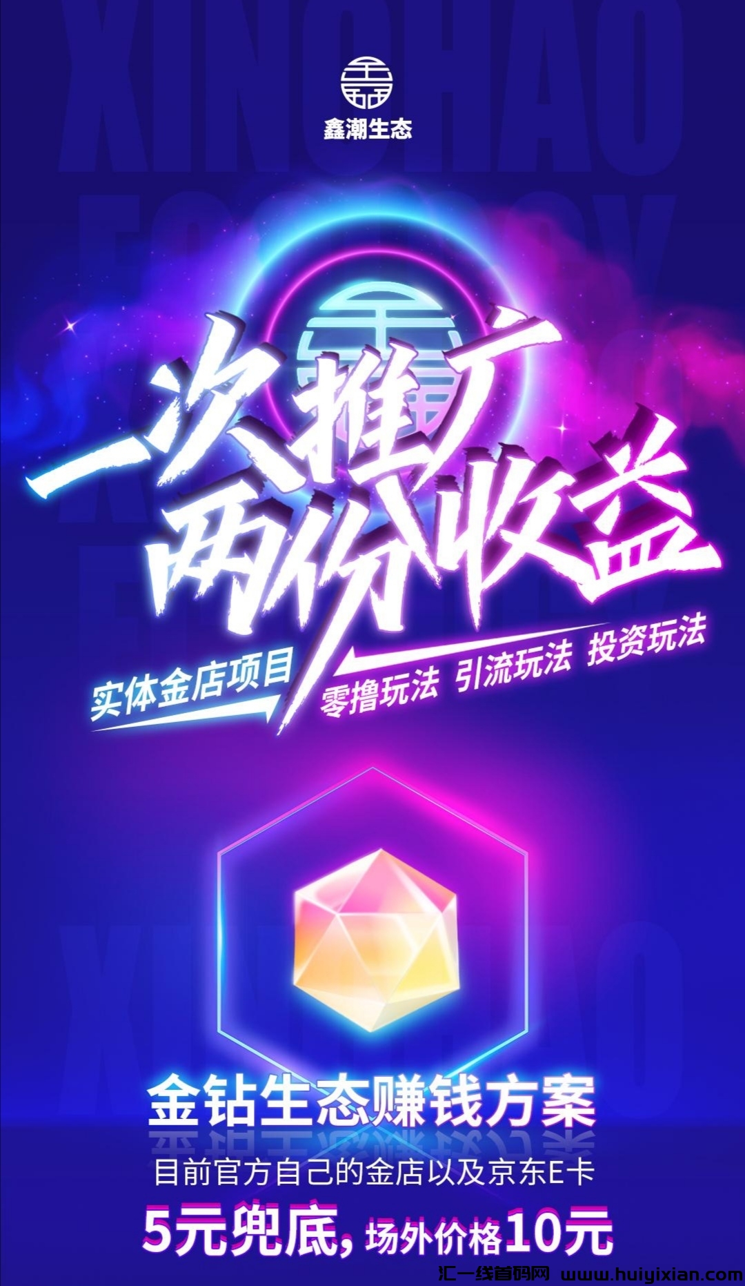 鑫潮生太，零撸天花板，诠网**实体金店支撑项目！-汇一线首码网