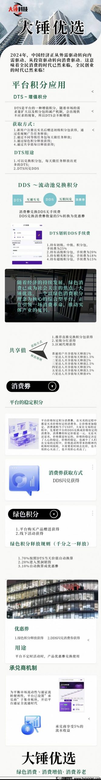 大锤尤选4月8日上线，消费全F+卷轴模式，扶持置顶，打底三年稳定项目，对接诠网-汇一线首码网