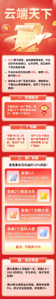 云端天下，2024年开年重磅之作，瞩目黑马项目，不容错过！-汇一线首码网