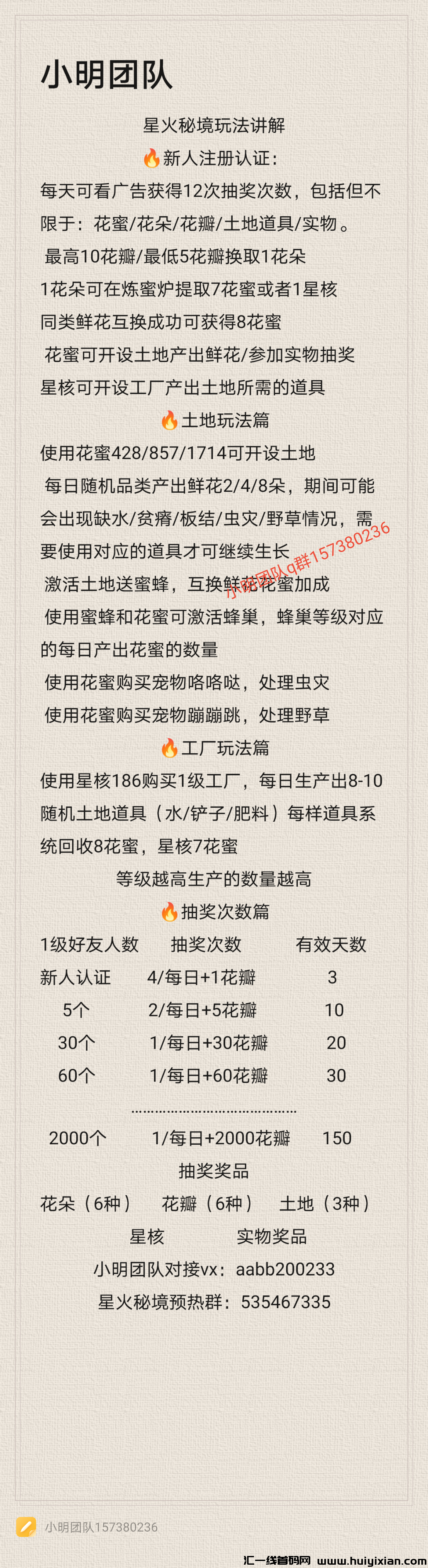 星火秘境即将上线，高扶持政策-汇一线首码网
