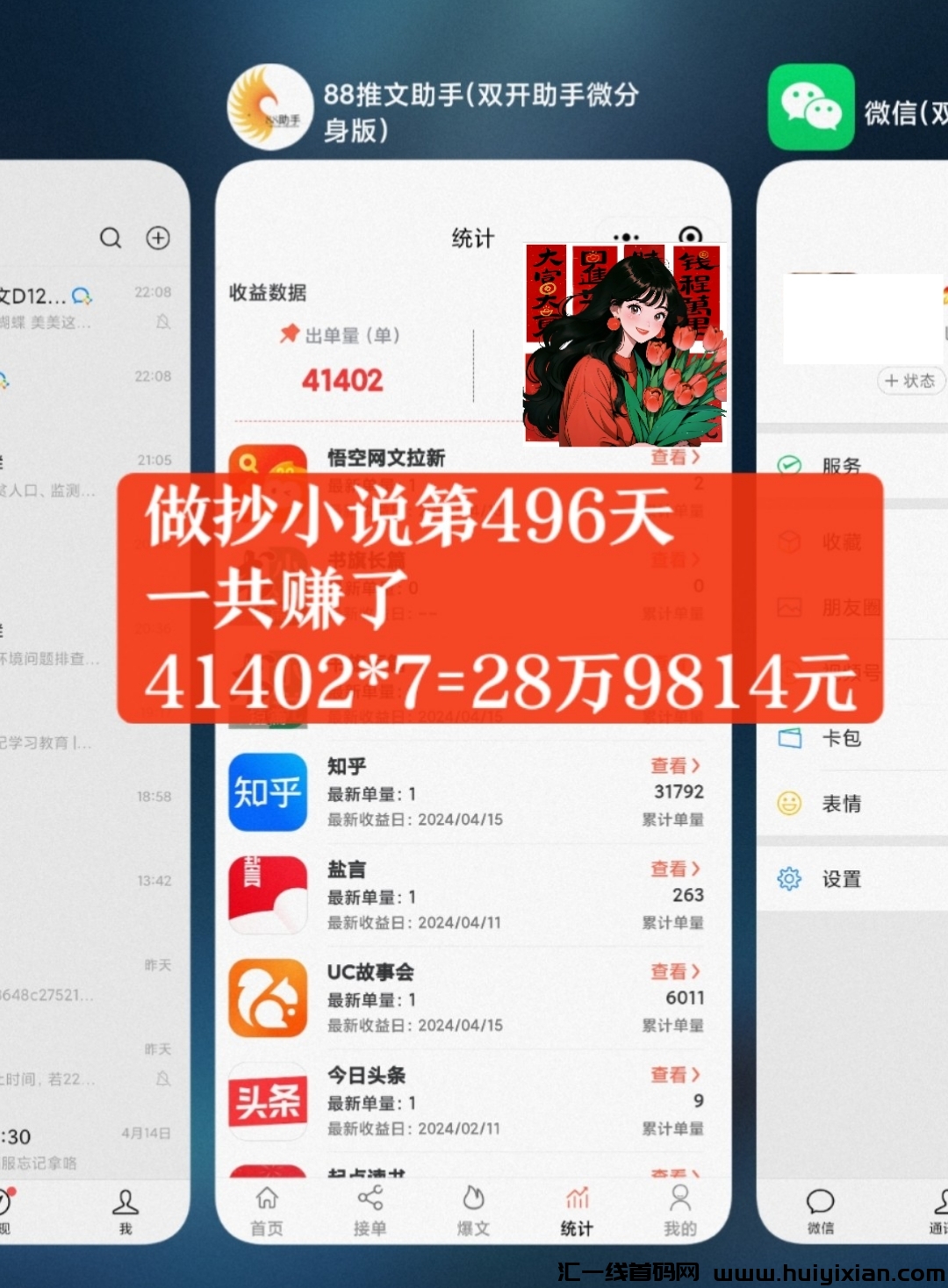 抄小说一年收入28W，抄小说怎么做？揭秘抄小说到底是不是騙锔？-汇一线首码网