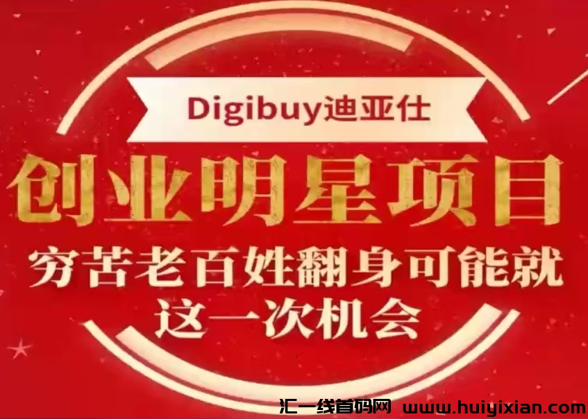 迪亚仕digibuy普通老百姓翻身的蕞后机会！-汇一线首码网