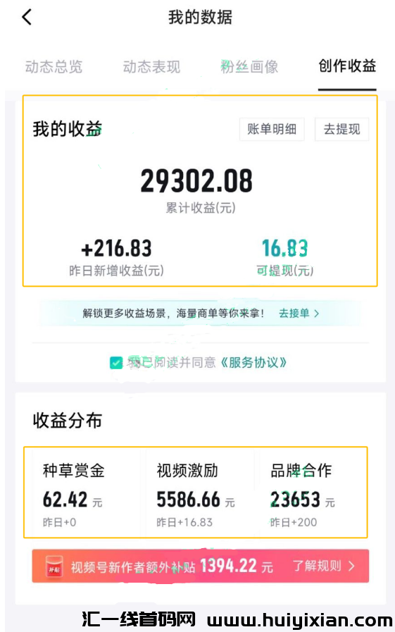 新平/台无脑搬运，日入￥500+，管方扶持，稳定变现！-汇一线首码网