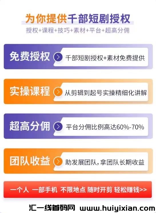 斗音K手短剧变现ai自动剪辑（全程免費利润2/8分），日收溢300+-汇一线首码网