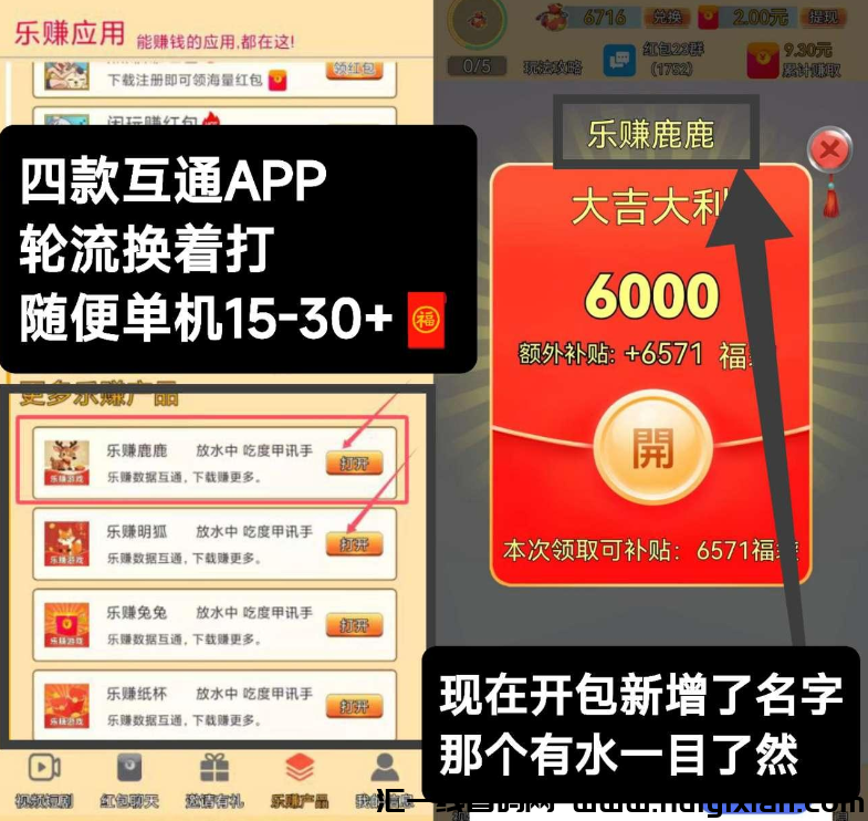 乐赚，玩法简単收溢高！撸包非常简単，类似尚玩简単赚模式-汇一线首码网