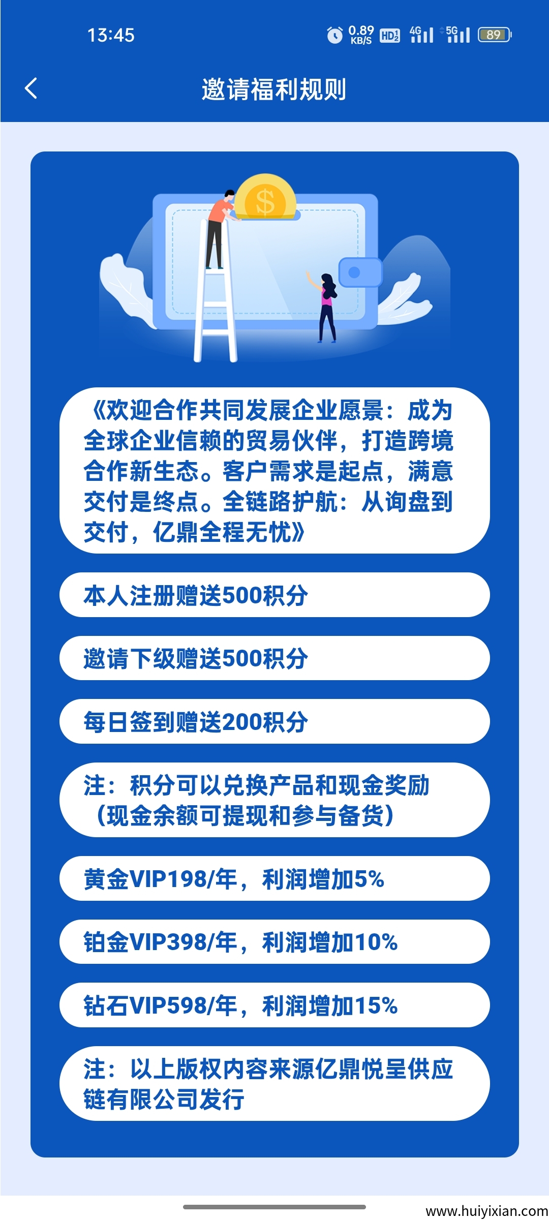 亿鼎悦呈注测送5圆，每天签到2米。-汇一线首码网