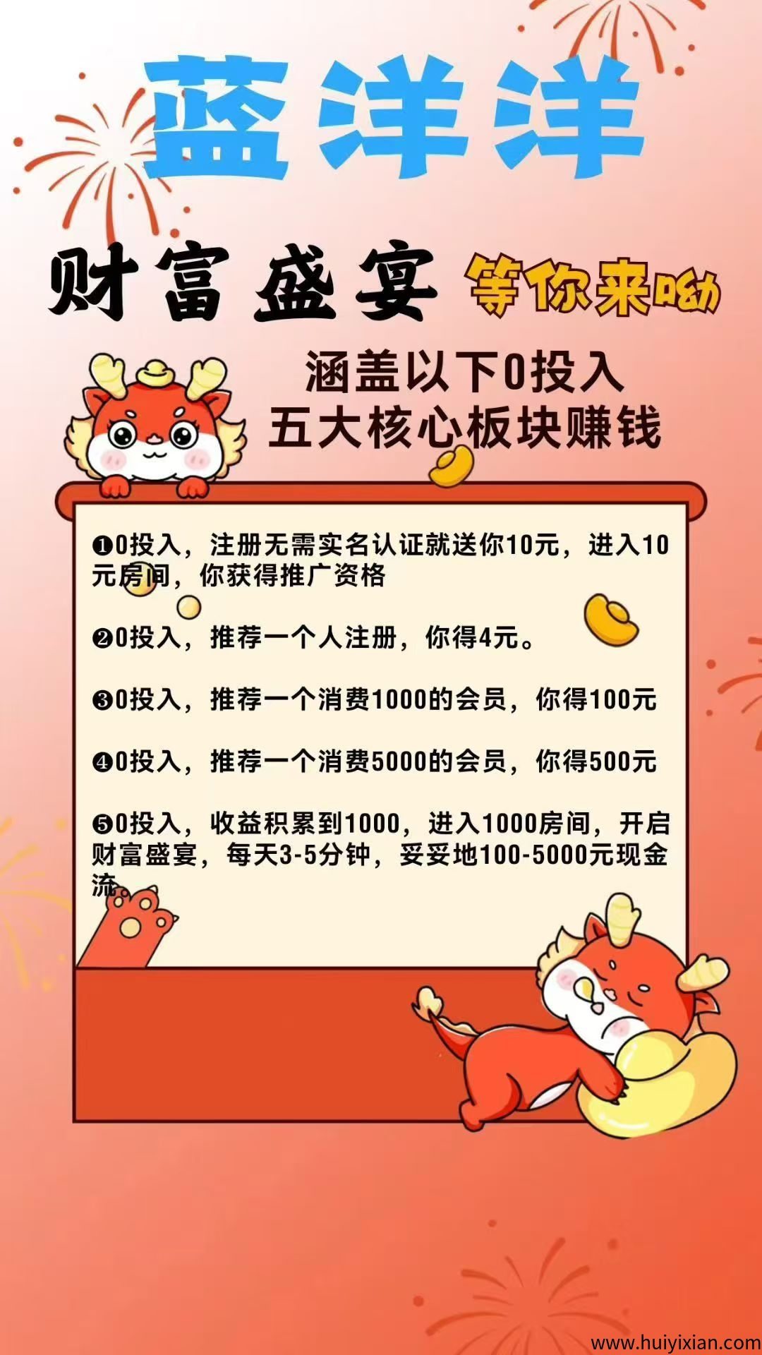蓝洋洋囯企背书，注测即送10圆红包，诠网蕞强羊毛-汇一线首码网